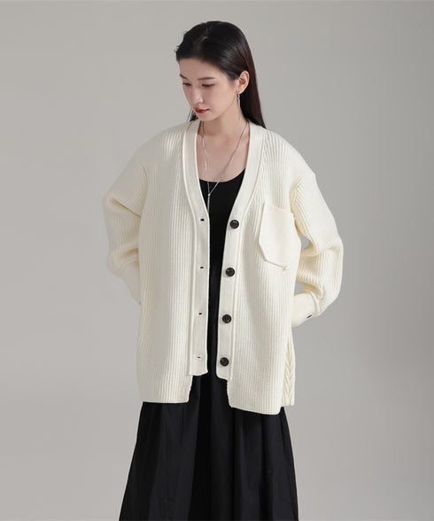 Rib Knit Cardigan